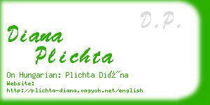 diana plichta business card